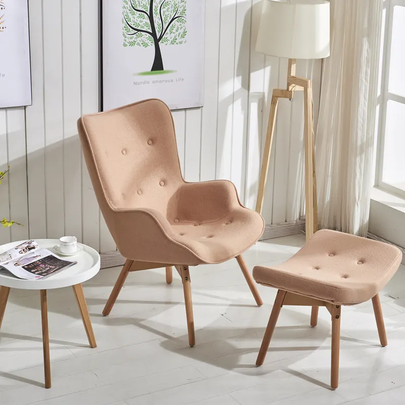 High quality leisure fabric arm sofa pedicure reclining chair with footrest for living room