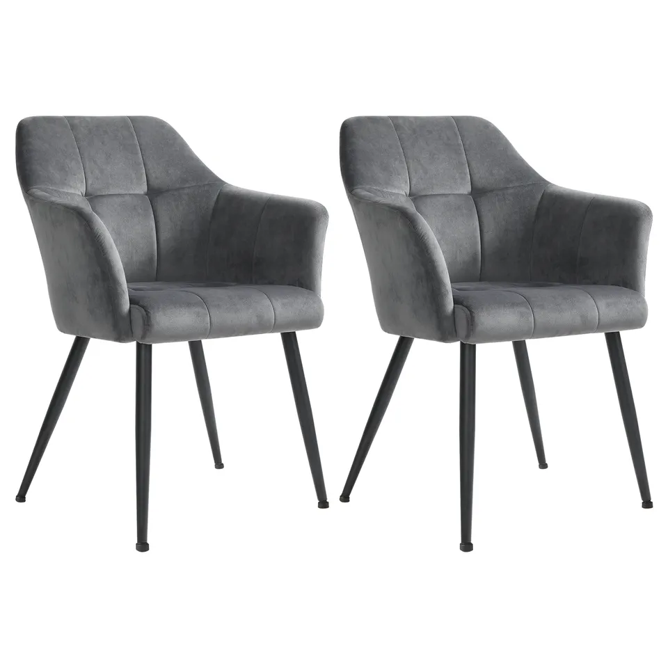 Modern simple dining chair luxury designer fabric Velvet Accent Chair living room chairs
