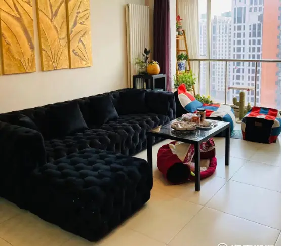 Luxury Customize Velvet Couch Goods Royal Villa Furniture Hotel Lobby Crystal Camachesterfield Sofa Set For Living Room