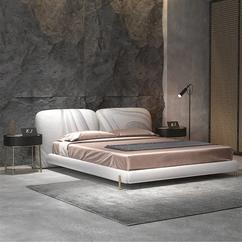house bed design double modern 180x200 italian king size queen leather luxury designer bed luxurious furniture