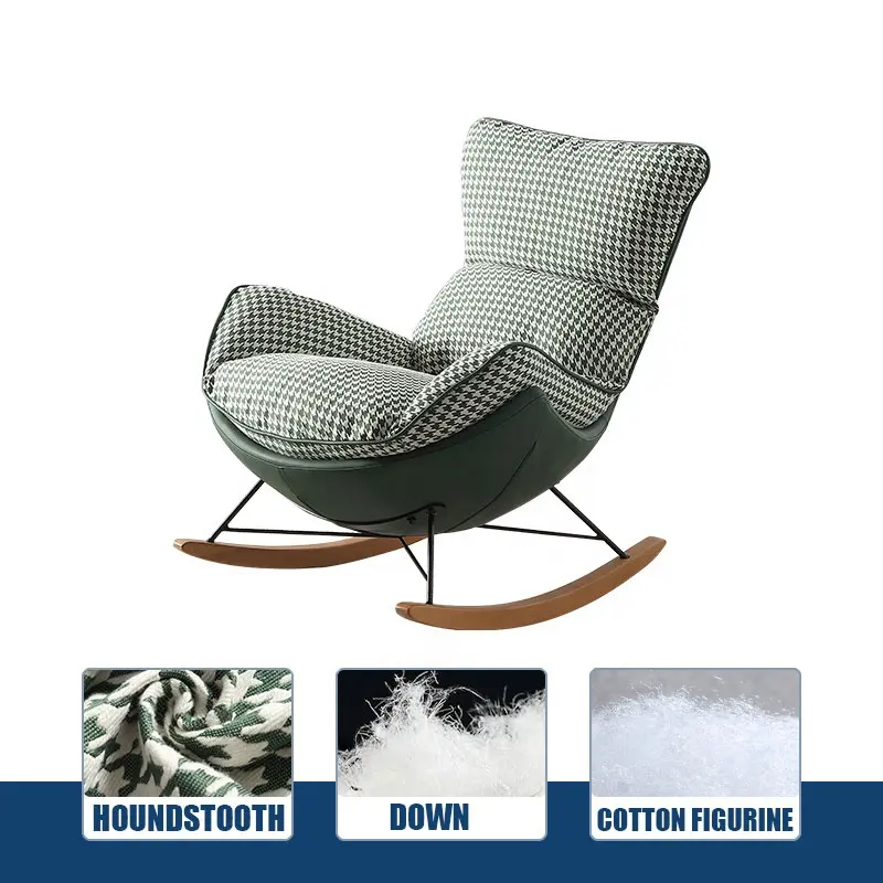 overstuffed high back living room chair luxury comfortable lounge chair rocking chair