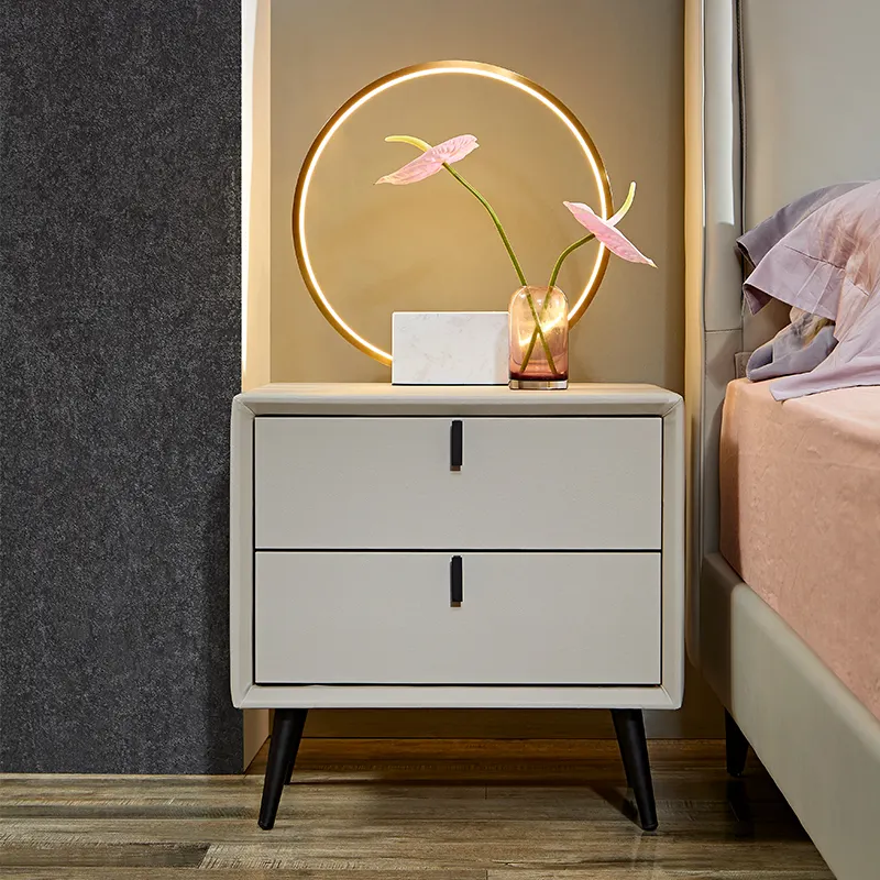 luxury tufted headboard king size leather bed 1.8m double bed frame