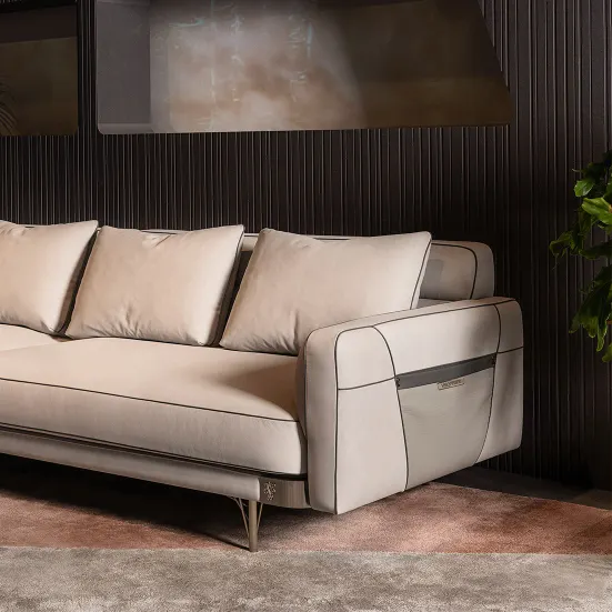 Italian modern fabric luxury sofa set living room furniture set couches 1 2 three-seat luxurious sofa