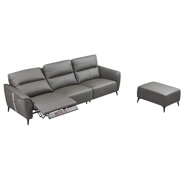 Leather Multi-functional Modern Leather Recliner Genuine Leather Smart Sofa Sets Corner Combination Italian Electric Sofa