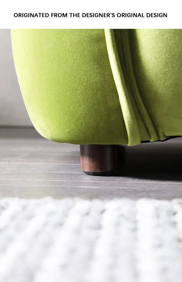 Luxury French Sofa Designer Italian Octopus Sofa Living Room Small Vintage Army Green Velvet Two Seat Sofa For Hotel