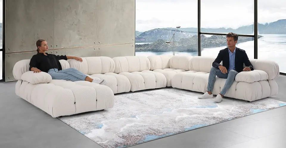 Multifunctional Sofa Bed Modern Style Design Sofa Set 5 Seater 7 Seater Customizable Colors Modern Sofa Set Furniture