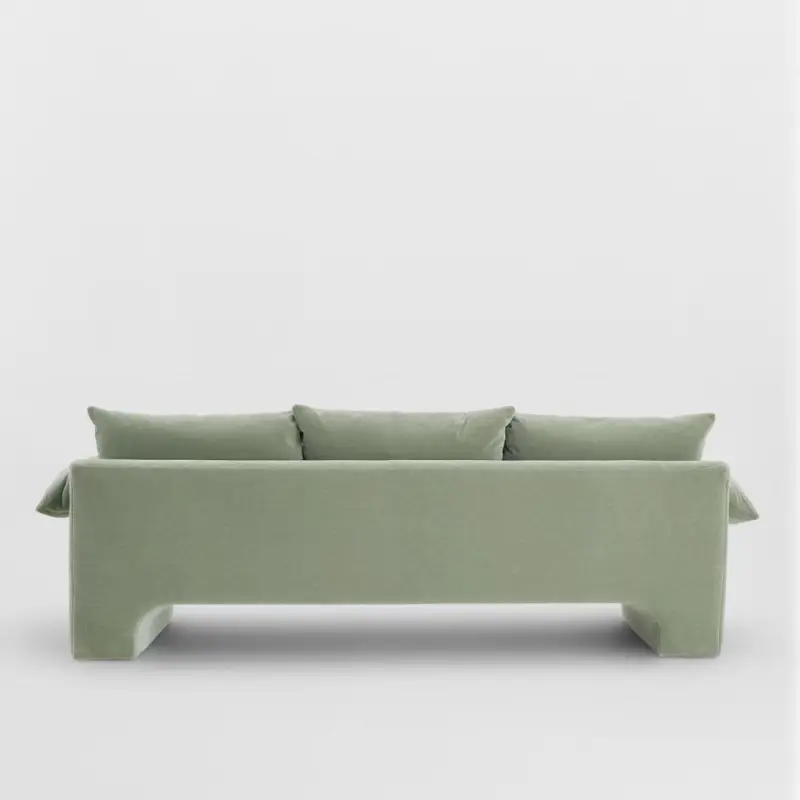Batch Modern Designs Value City Furniture Green Velvet Fabric Double Seat Sofa For Home Living Room