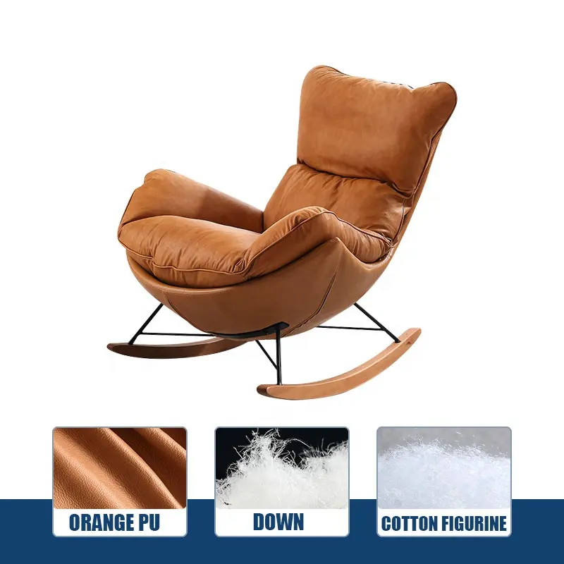 overstuffed high back living room chair luxury comfortable lounge chair rocking chair