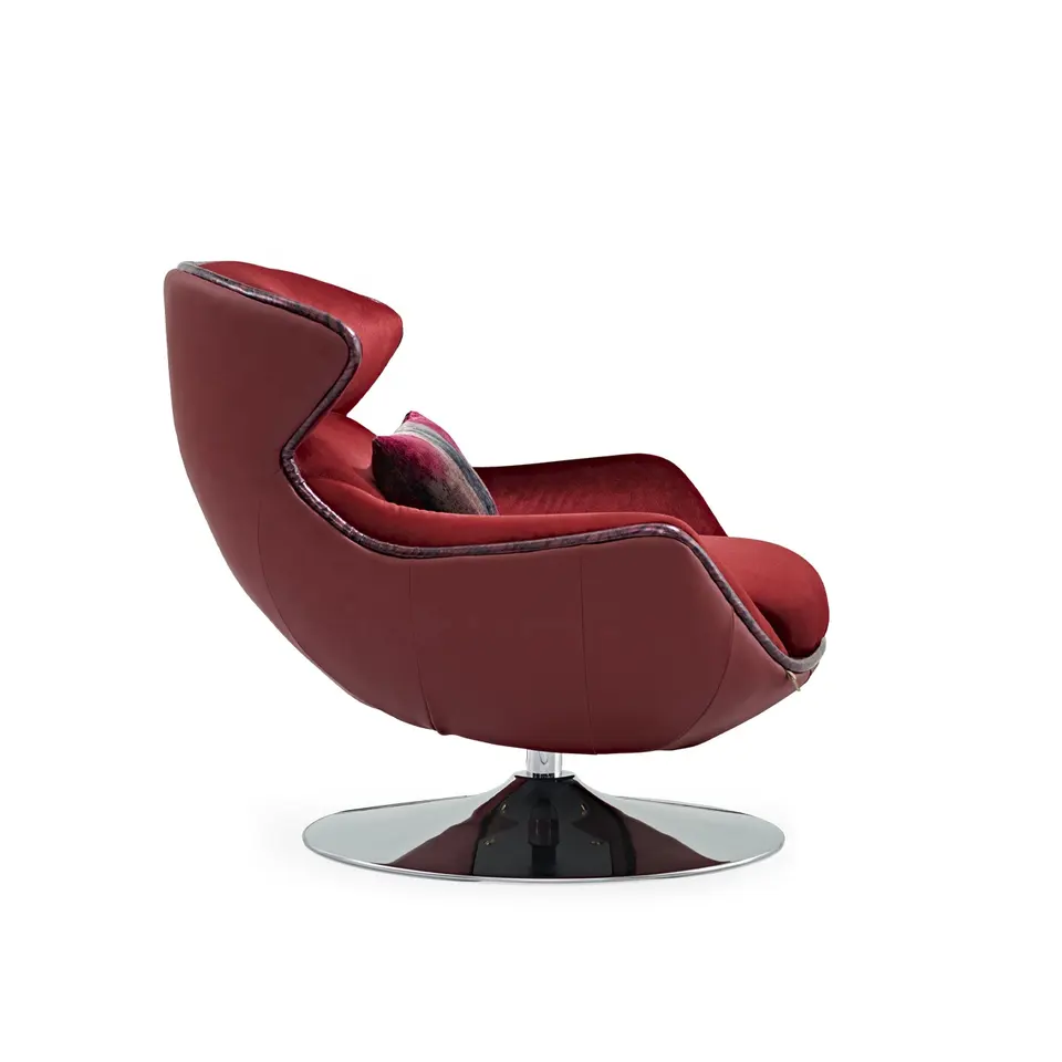 Art Deco Leather Single Sofa