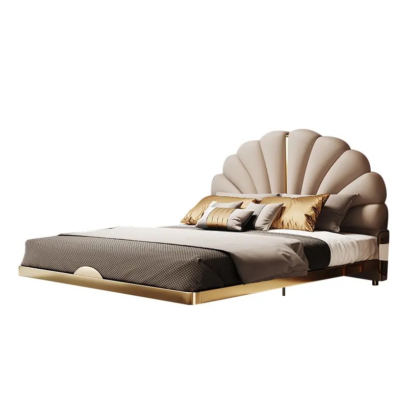Modern Queen Bed Frame With Storage Room Set Bedroom Furniture Classic Fabric Storage Double Bed