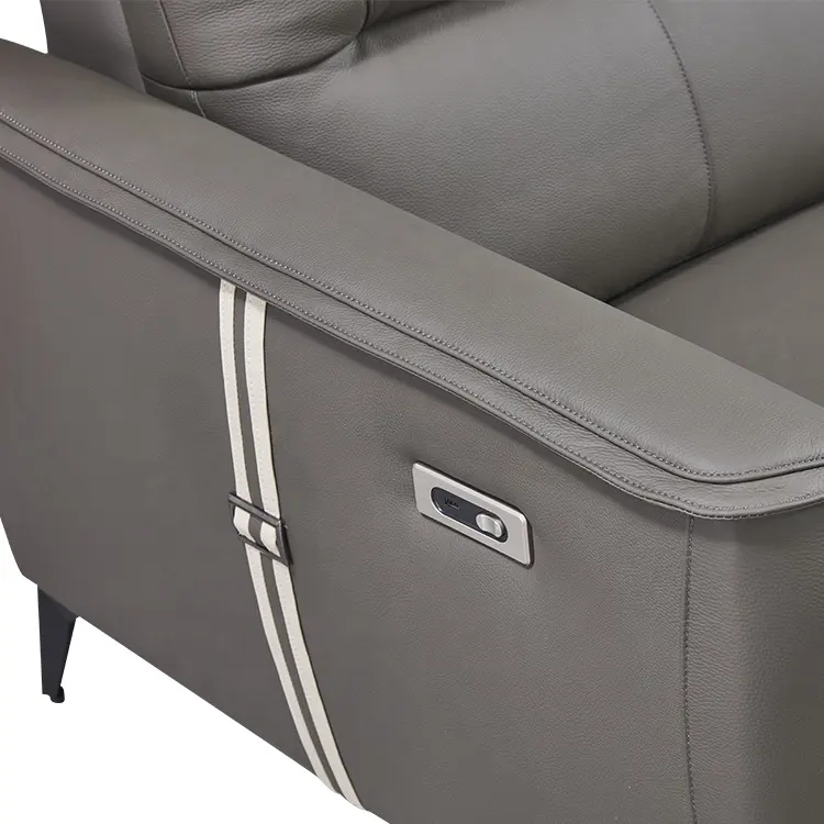 Leather Multi-functional Modern Leather Recliner Genuine Leather Smart Sofa Sets Corner Combination Italian Electric Sofa