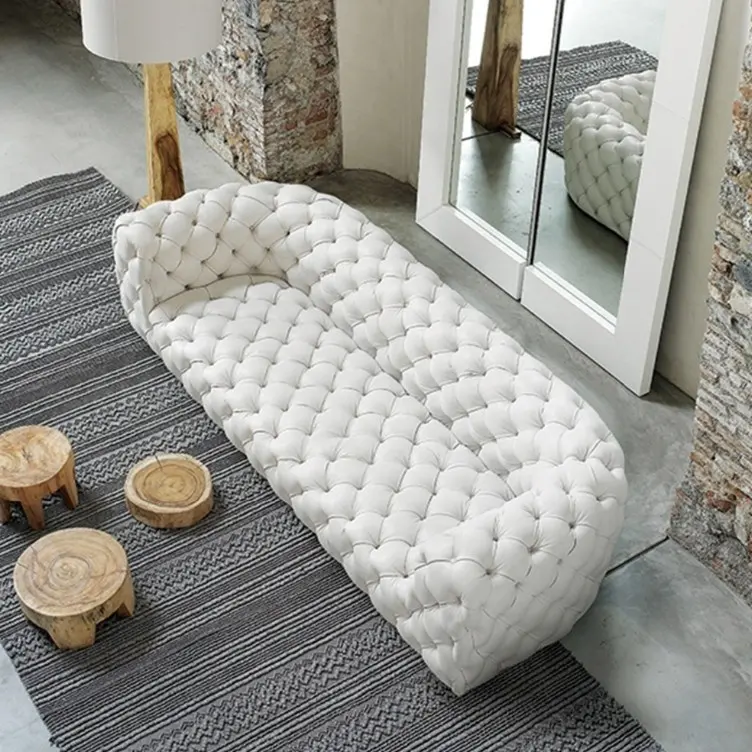 Luxury Customize Velvet Couch Goods Royal Villa Furniture Hotel Lobby Crystal Camachesterfield Sofa Set For Living Room