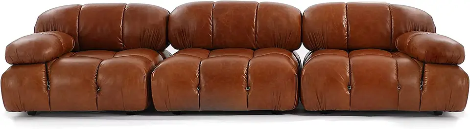 Italy Sofa Set Furniture Living Room Leather Velvet Pink White Boxy Sofa Mario Bellini Camaleond Sofa For Living Room