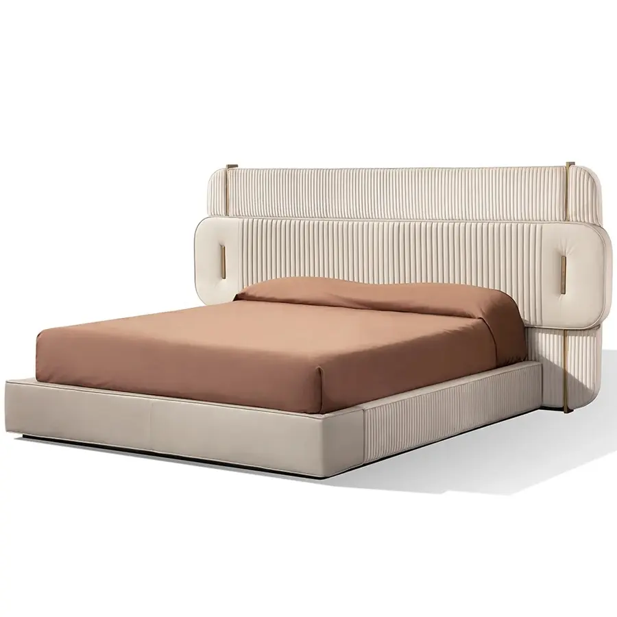 latest contemporary carpanese home Italia upholstered bed furniture modern papillon xl big leather Italian luxury bed