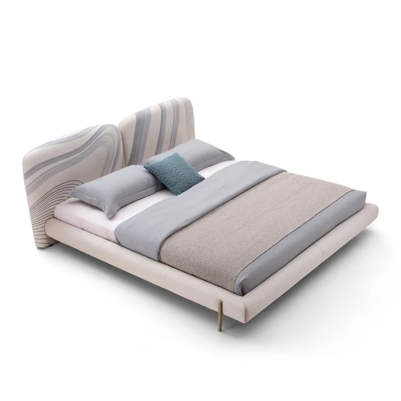 house bed design double modern 180x200 italian king size queen leather luxury designer bed luxurious furniture