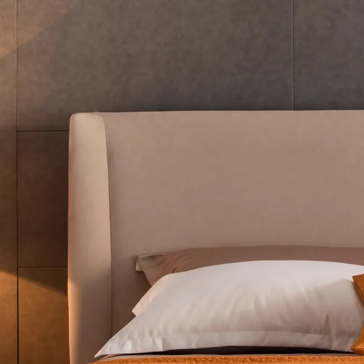 Bedroom Furniture Multifunction Storage King Size Bed with Massage Music Design of Leather Bed Guangdong Soft Antique Set Wood