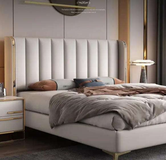 Customized OEM Hotels Functional King Size Queen Headboard Luxury Soft Bed