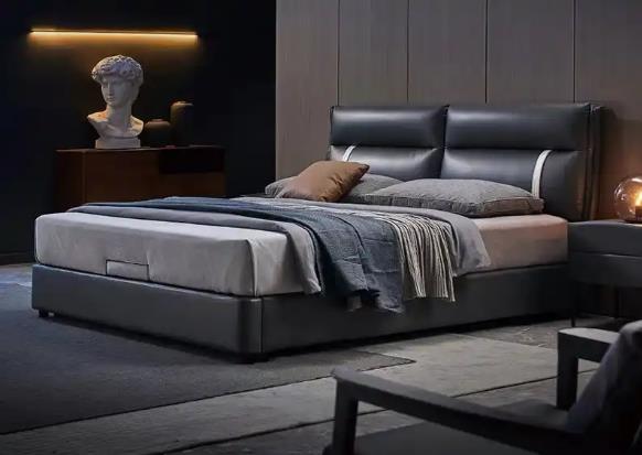 Customized Luxury bedroom furniture set high quality king size upholstered double bed