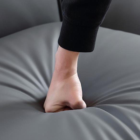 Italian minimalist silicone leather sofa Nordic modern leather sofa square in-line sofa for living room furniture