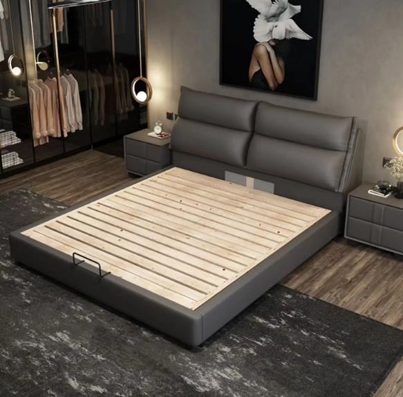 Customized Luxury bedroom furniture set high quality king size upholstered double bed