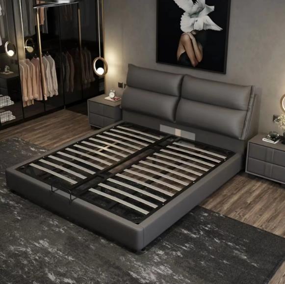 Customized Luxury bedroom furniture set high quality king size upholstered double bed